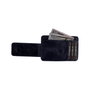 Zoozie Bags Cartera para Hombre Piel Auténtica Azul Oscuro Pisa